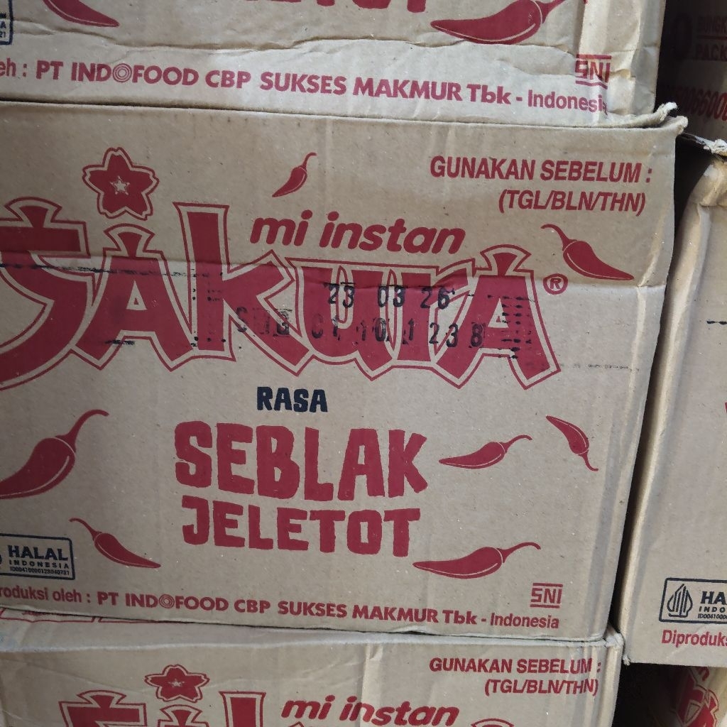 

Mie Sakura seblak jeletot & goreng 1 karton isi 40 pcs @60 gram