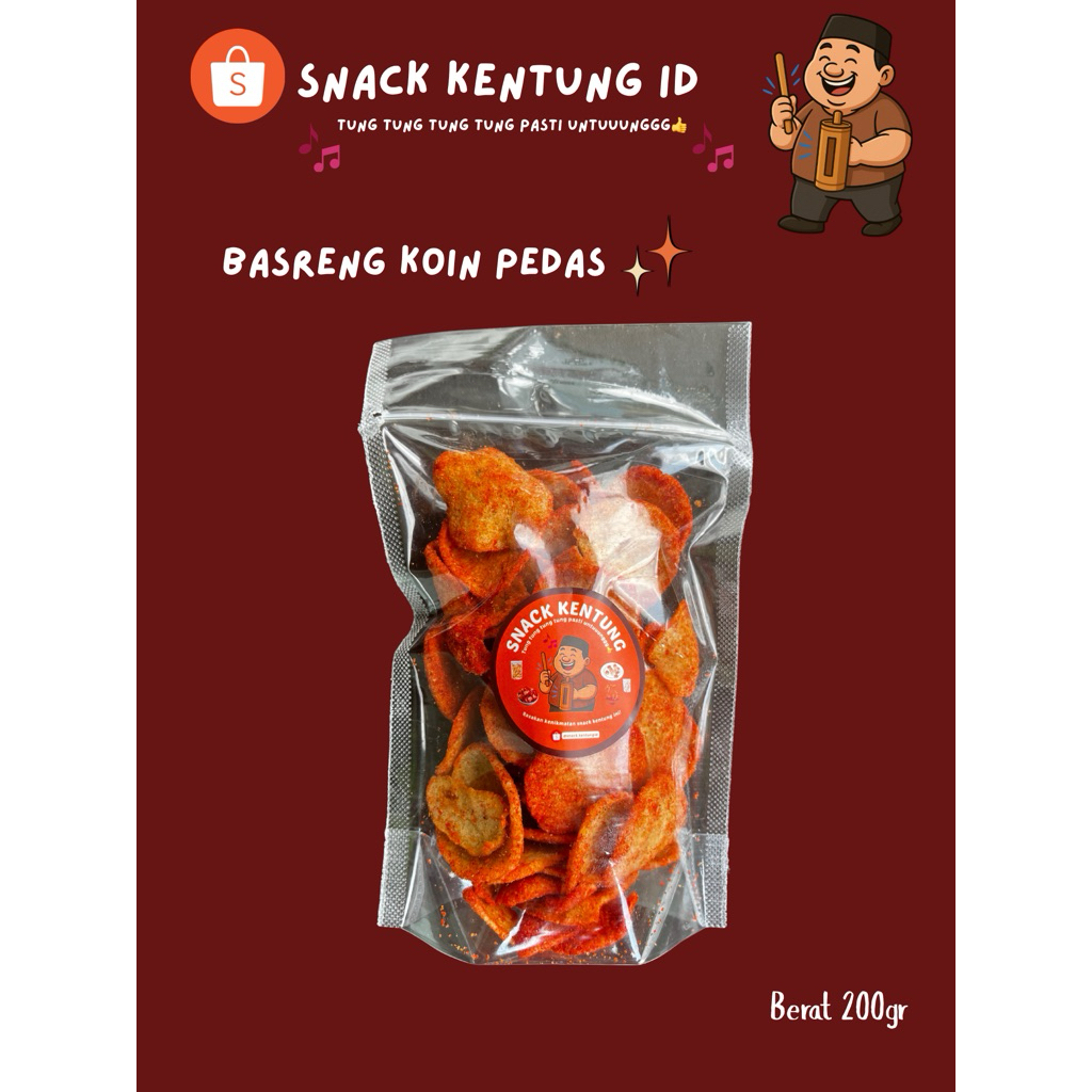 

Basreng Koin Pedas Gepeng Asin Gurih Enak Nikmat Cemilan Snack Indonesia Viral 200gram - Snack Kentng IDu