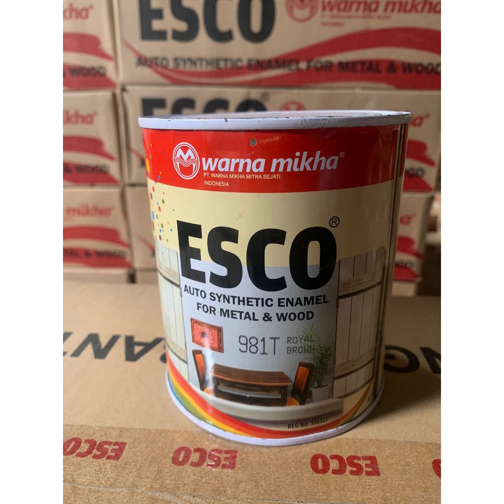 Cat minyak esco uk 1kg 950 Evergreen/Cat minyak anti karat kuat/Cat synthetic/medan