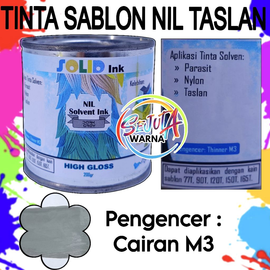 

TINTA SABLON PAYUNG NIL DARK GRAY TASLAN PARASUT 200GR