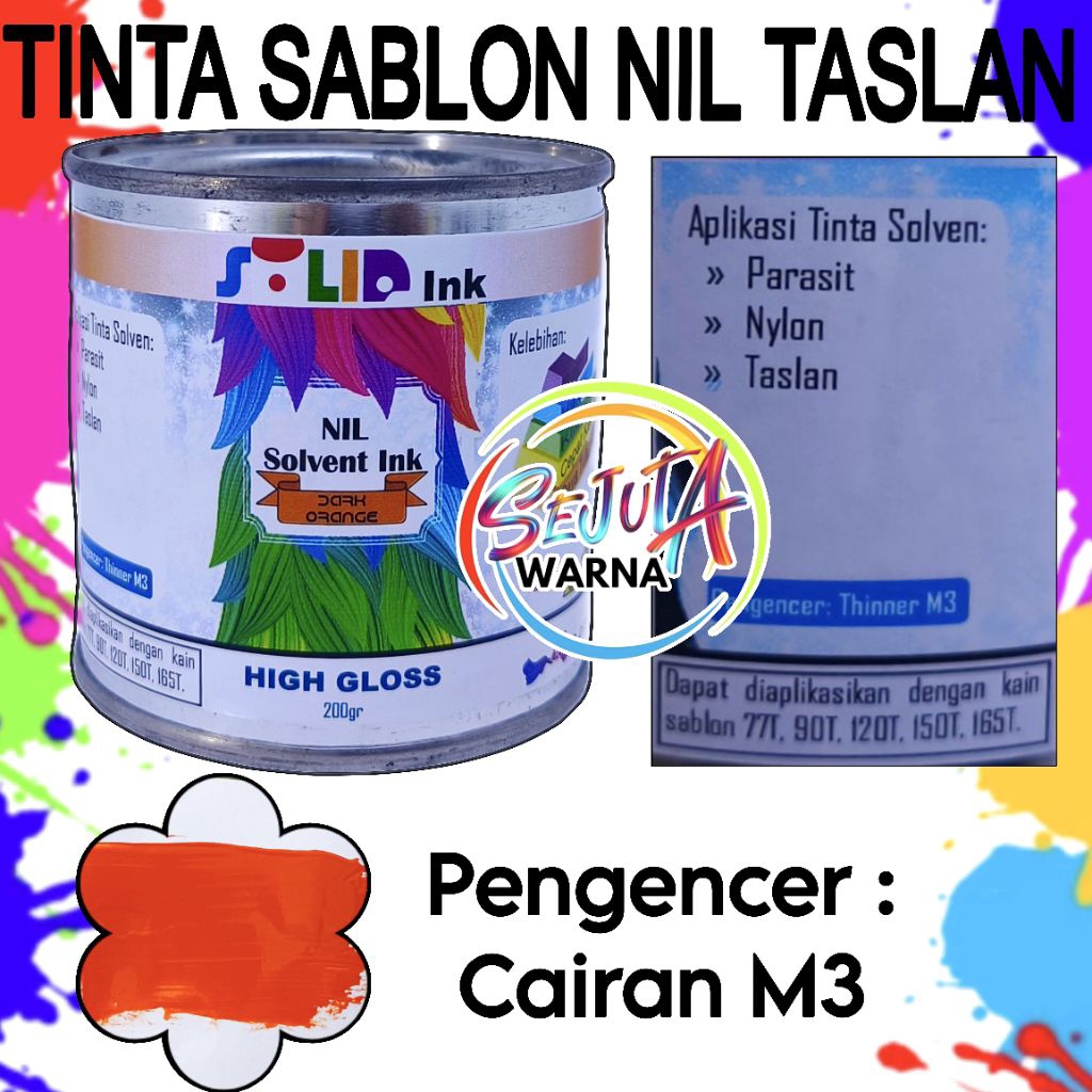 

TINTA SABLON PAYUNG NIL DARK ORANGE TASLAN PARASUT 200GR