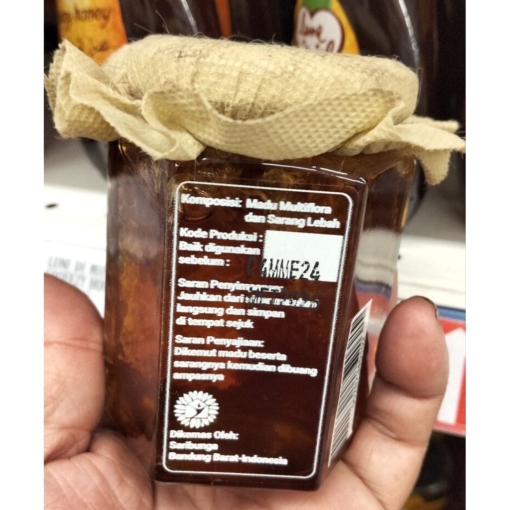 

Honey comb 100%madu sarang JAR 200gr/pcs