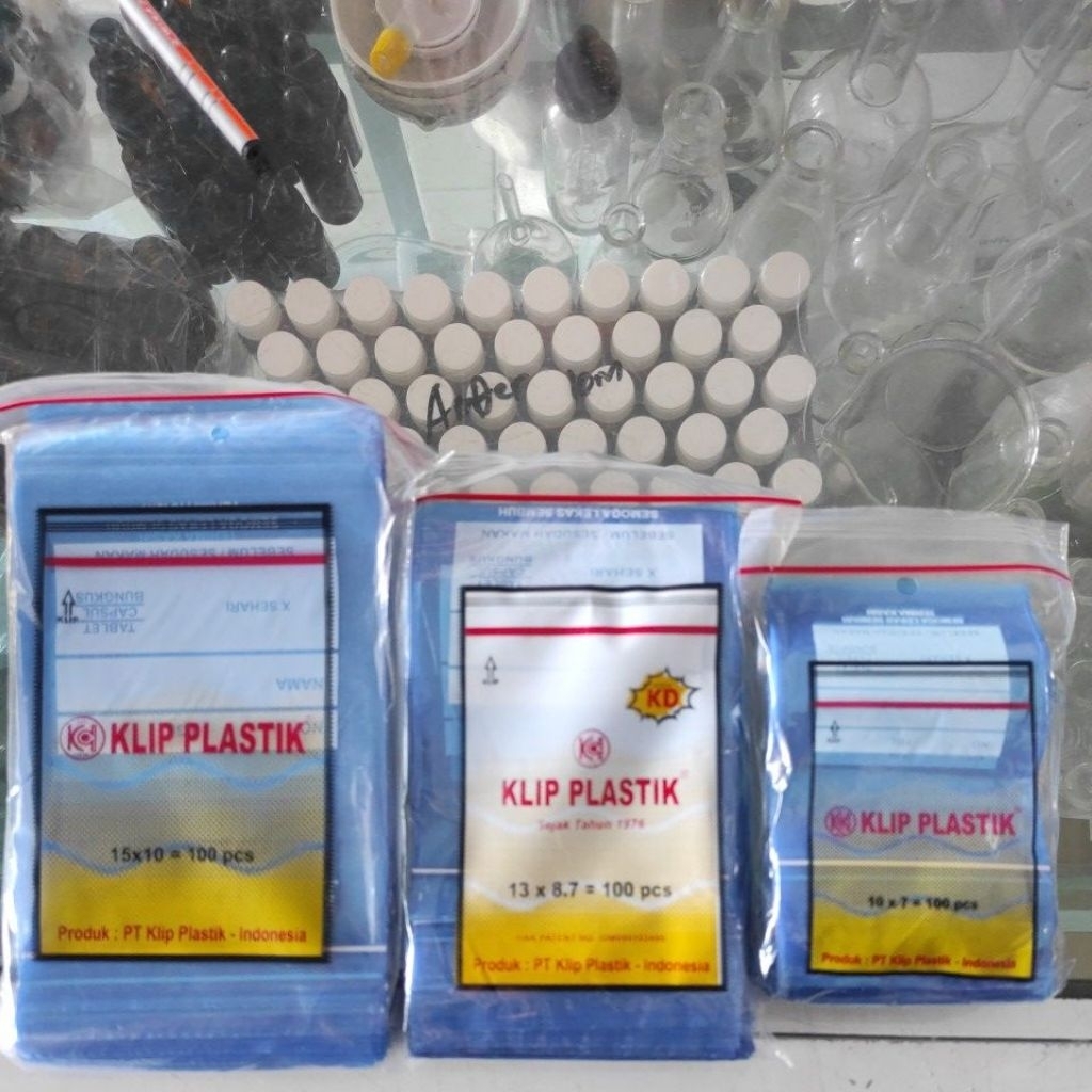 plastik obat klip plastik tebal