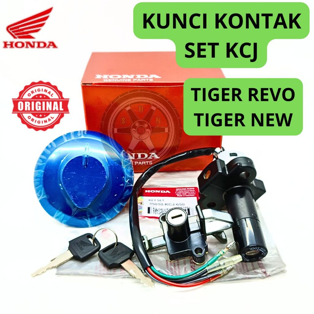 KUNCI KONTAK SET KCJ 650 ORI HONDA TIGER REVO , TIGER NEW KUALITAS ASLI ORIGINAL PRESISI