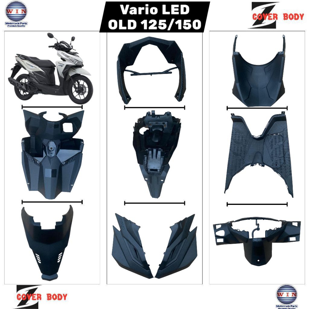 ORIGINAL WIN fullset body kasar vario 125/150 LED OLD