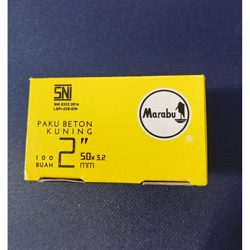 paku beton 5 cm per dus isi 100 pcs