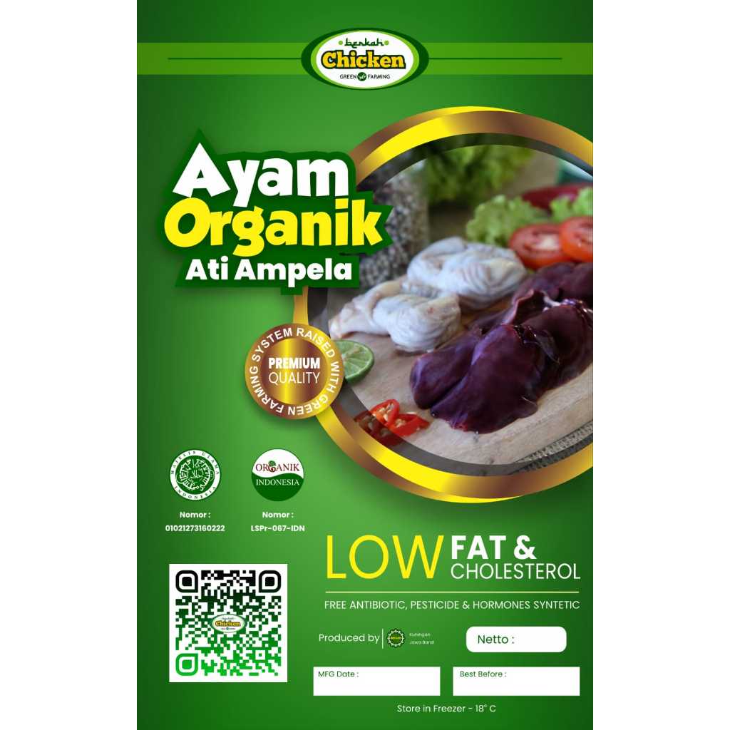 

Hati-Ampela Ayam Organik Berkah Chicken Frozen