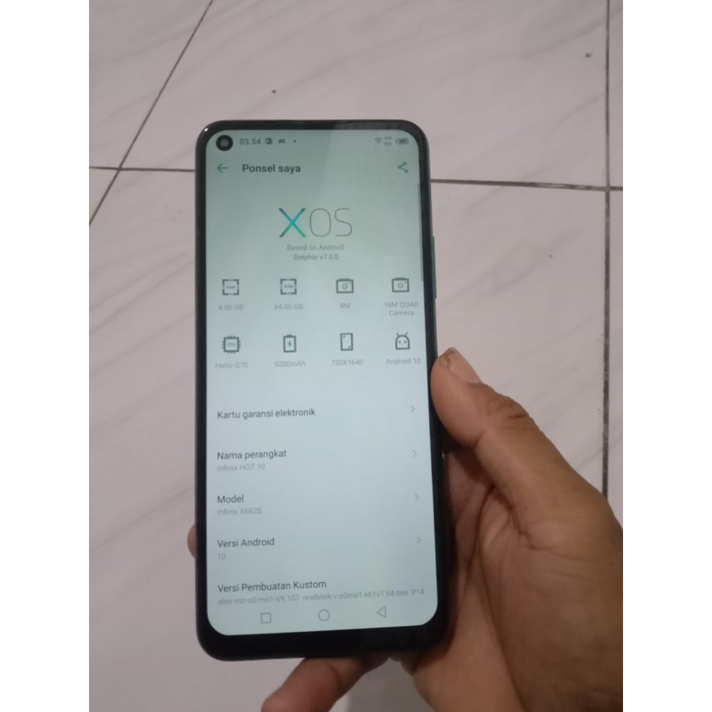 INFINIX HOT 10 RAM 4/64