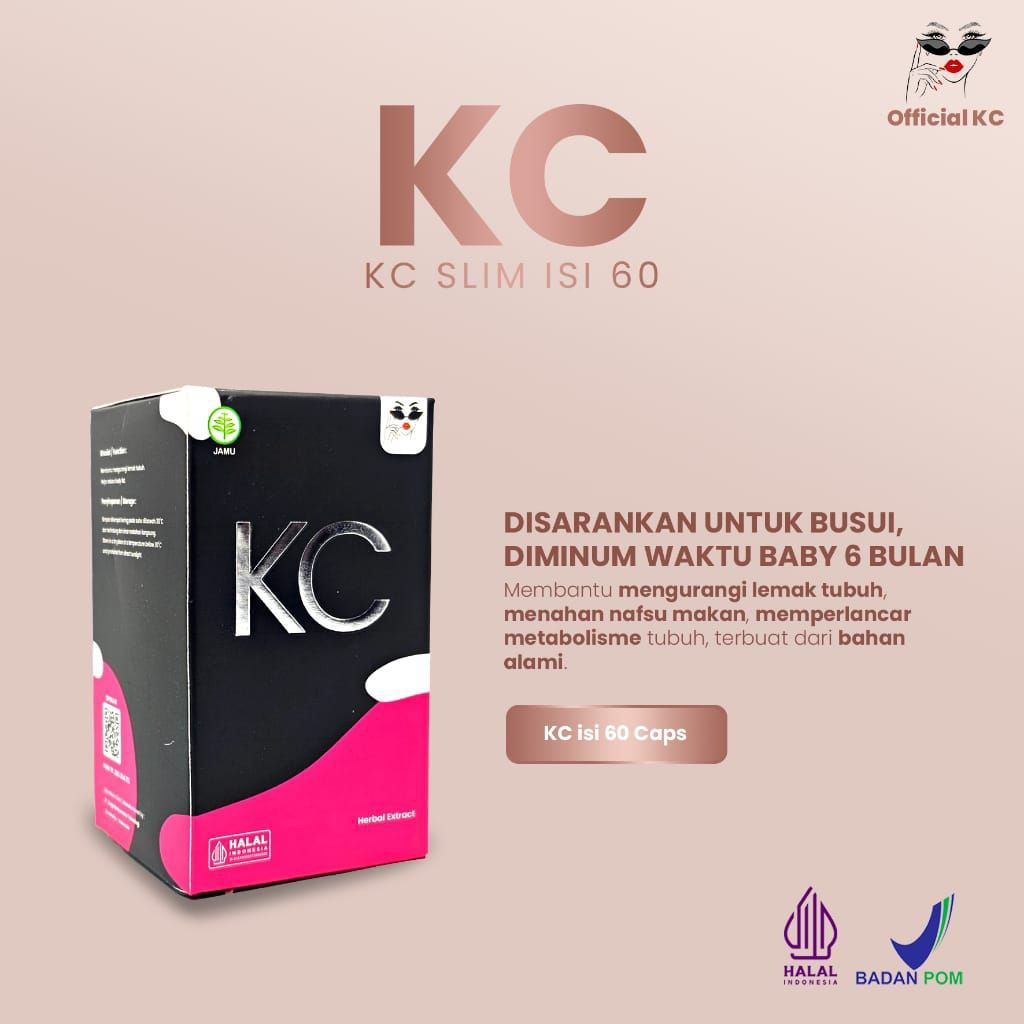 KC Slim | Kapsul Diet - Pelangsing Badan Tanpa Efek Samping | BPOM Original