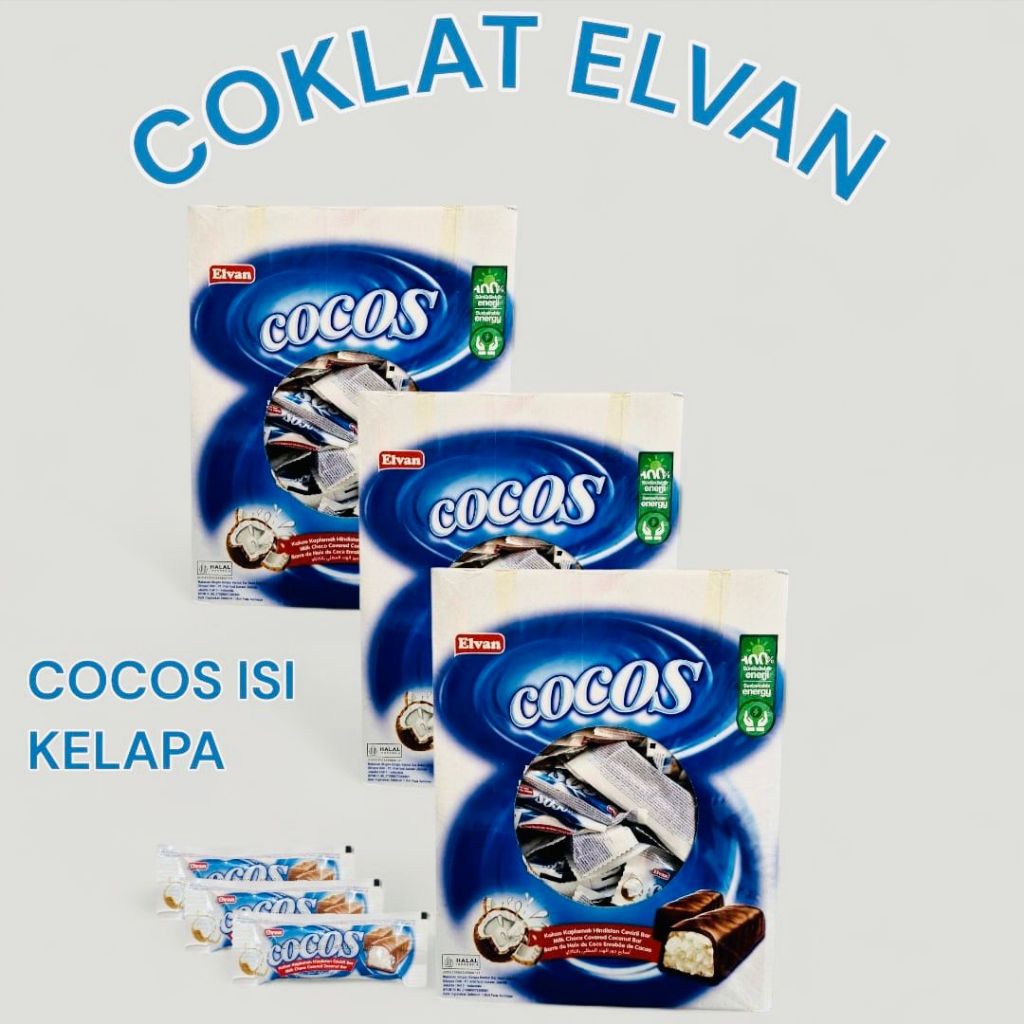 

Chocolate Coconut 1 Kg | Coklat Elvan Cocos Kelapa | Coklat Kelapa {Halal} Cokelat Cemilan Manis Snack