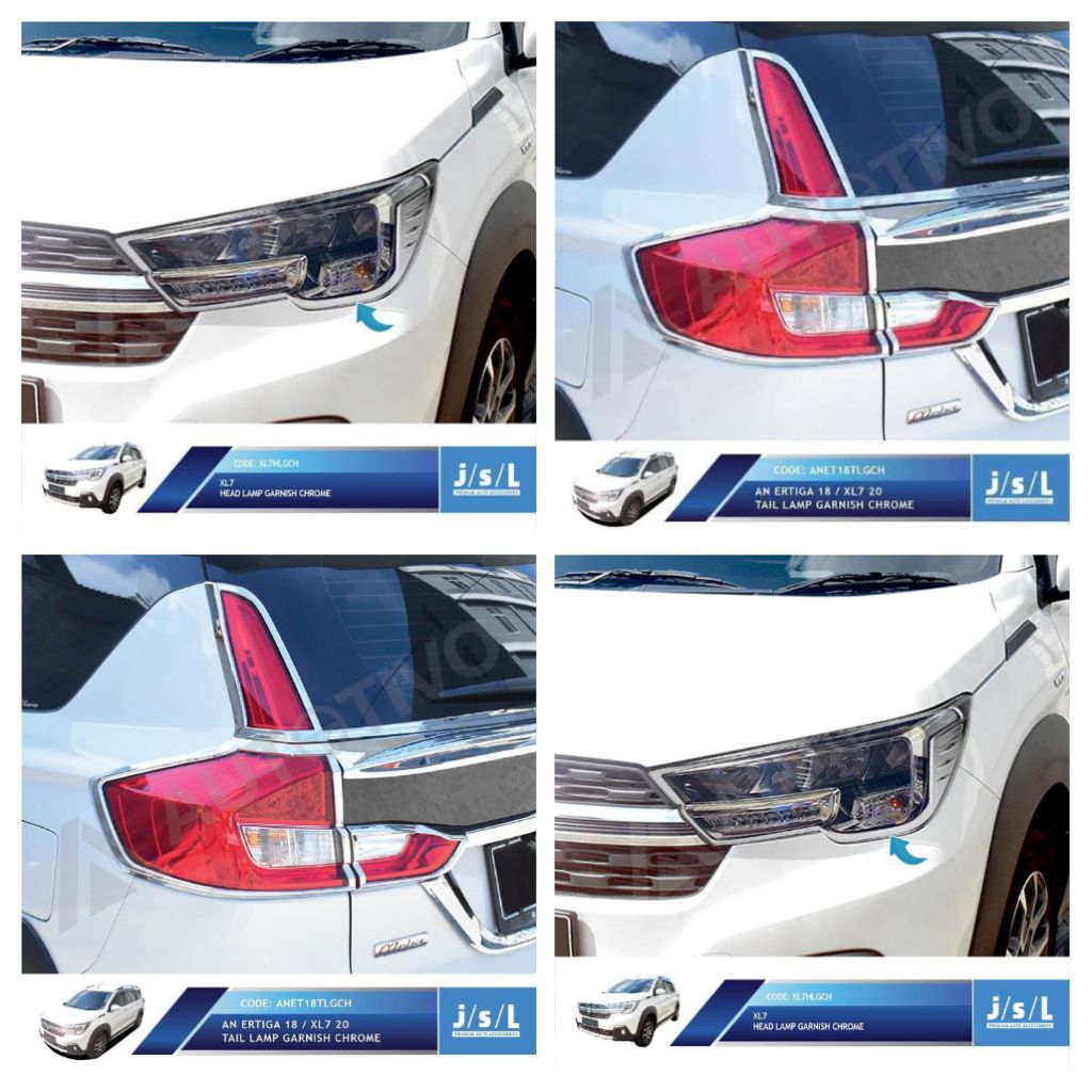 SUZUKI XL7 PAKET GARNIS LAMPU/COVER LAMPU CHROME JSL