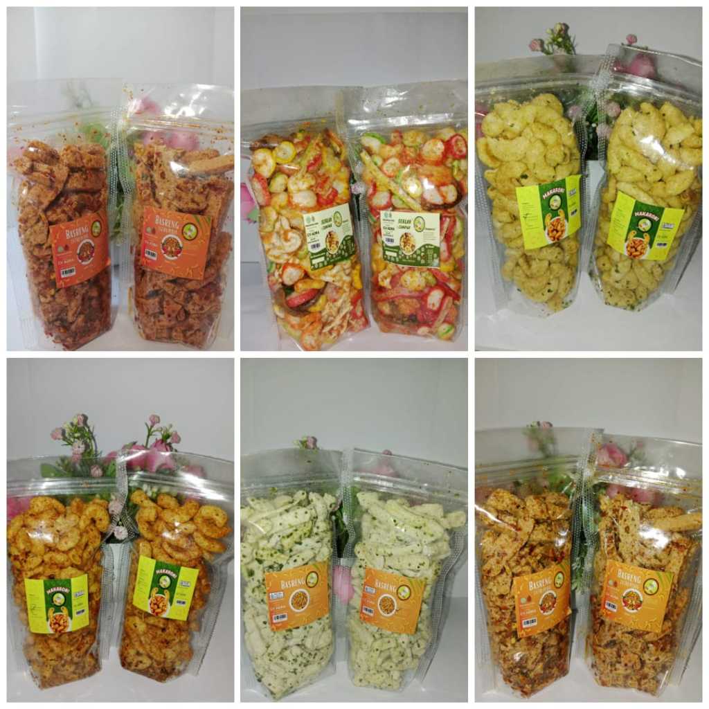 

Snack CAP EN-AK, Makaroni, Basreng dan Seblak Campur