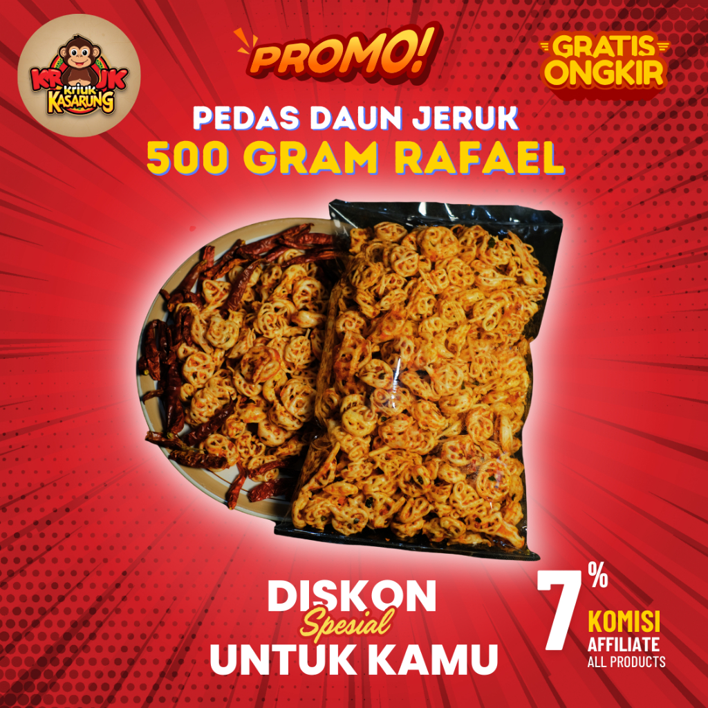 

Seblak Krupuk Rafael Pedas Daun Jeruk 500 Gram | Cemilan Khas Bandung Tekstur Renyah Gurih