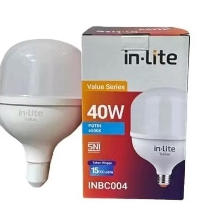 InLite Kapsul 40w | InLite INBC004 40w Putih | Lampu Kapsul 40w Putih