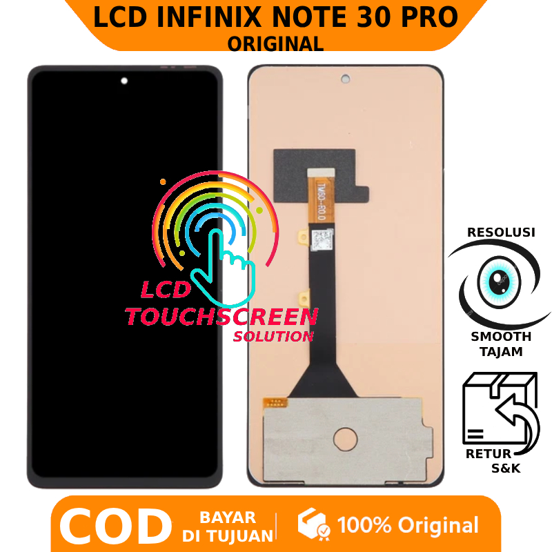 LCD TOUCHSCREEN INFINIX NOTE 30 PRO ORIGINAL FULLSET GARANSI FREE LEM