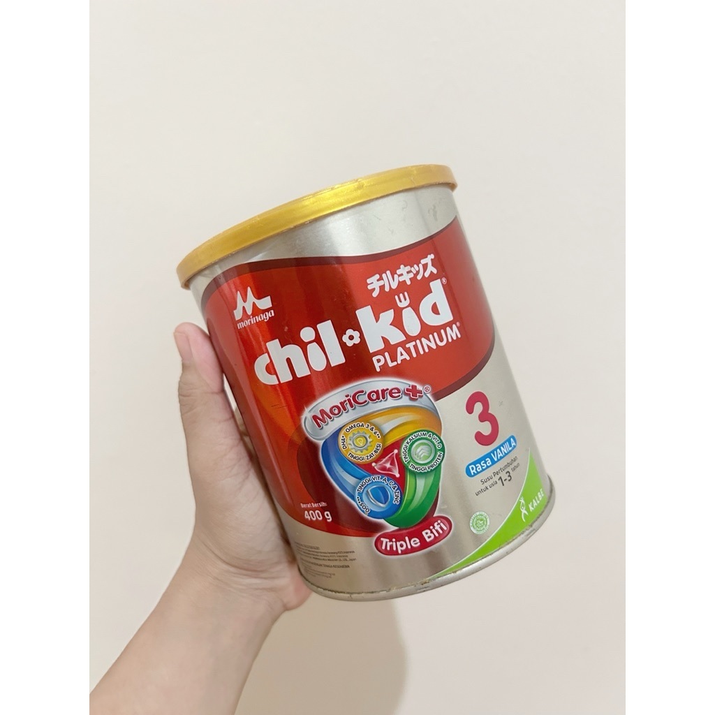 KALENG KOSONG BEKAS SUSU MORINAGA PLATINUM (RANDOM = BMT / CHILLMIL / CHILKID) 400GR / 800GR