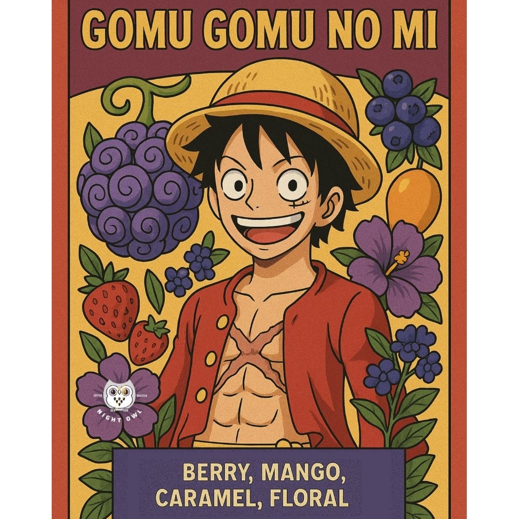 

GOMU GOMU NO MI Specialty Coffee 200g Biji Kopi ONE PIECE SERIES Arabica Filter RoastedBean