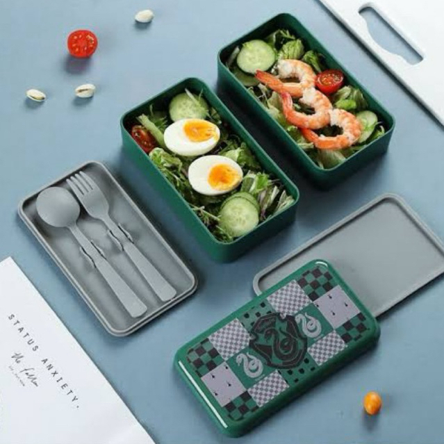MINISO HARRY POTTER BENTO BOX 1000ml TEPAK MAKAN BEKAL KAPASITAS BESAR SET