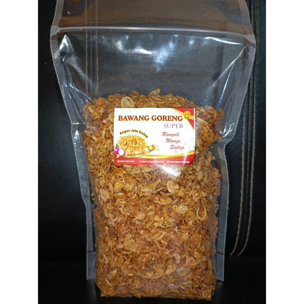 

bawang goreng super 500gr kemasan pouch