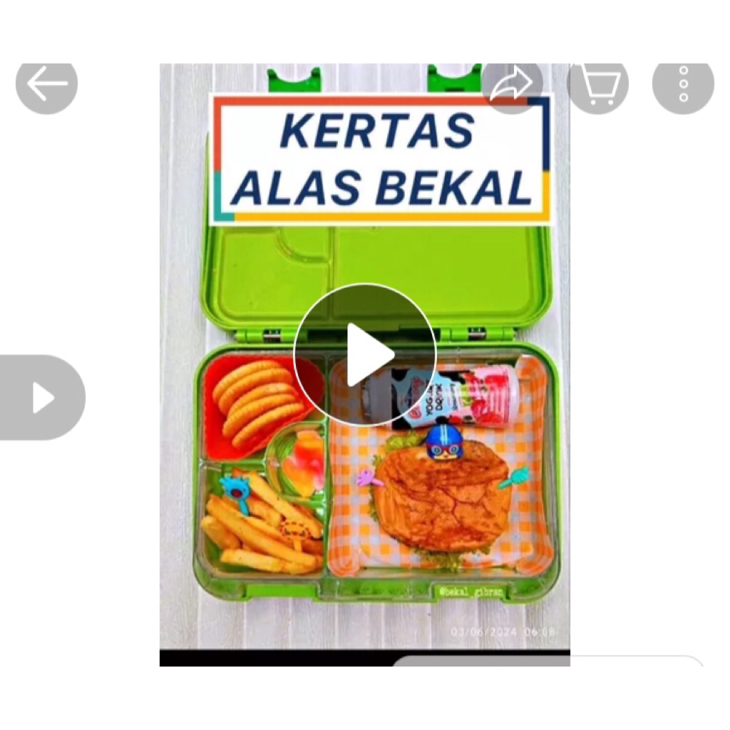 Kertas Nasi Motif 20 x20 cm /Baking Paper / Wax Paper / Kertas Alas Banto Cake