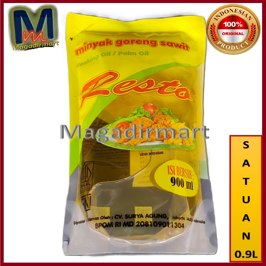 

Minyak goreng Resto 0.9L Eceran