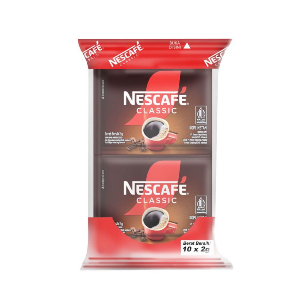 

Nescafe Classic Renceng 10 x 2 gr