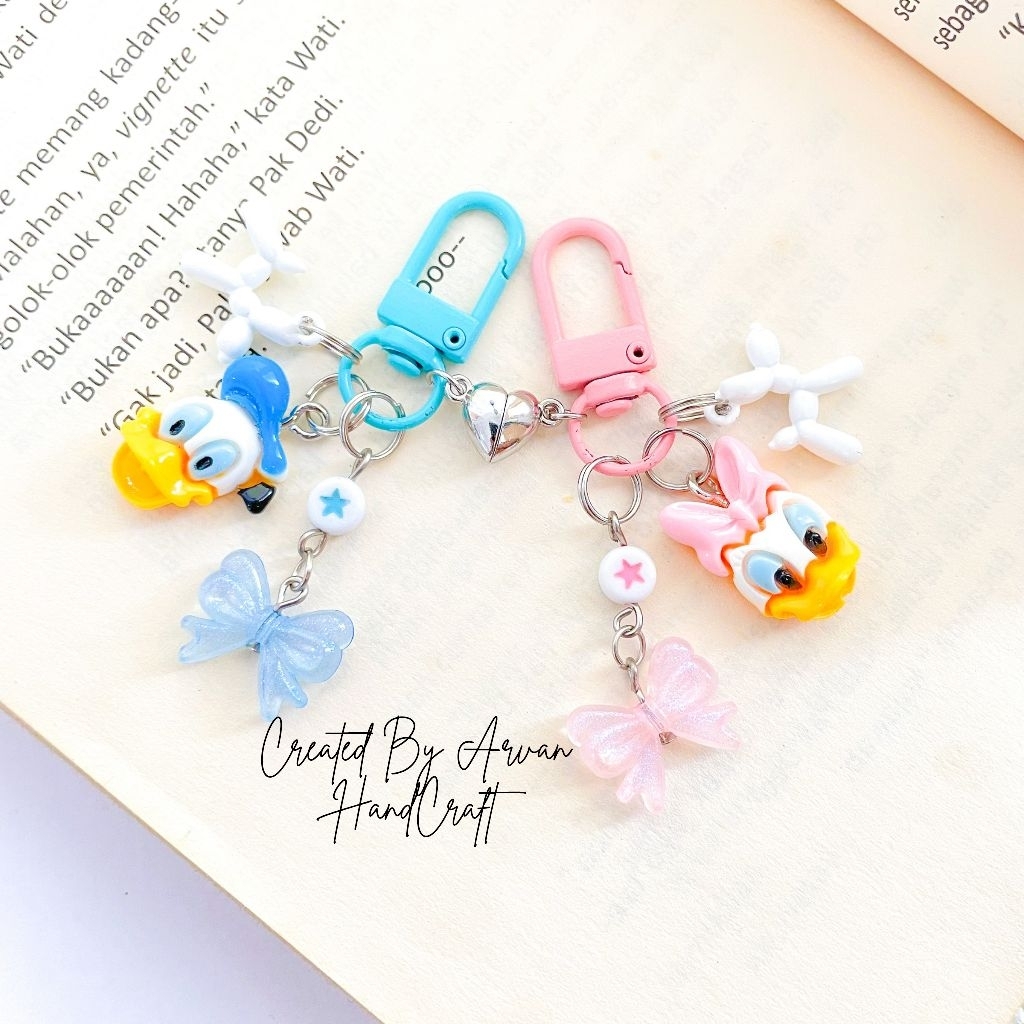 Gantungan Keychain Couple Donal Duck Untuk Tas&Hp | Bisa Pilih Satuan