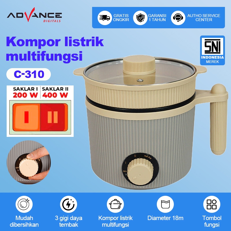 Advance C310 / C-310 Panci Listrik Elektrik Multifungsi Warmer Steamer Cooker