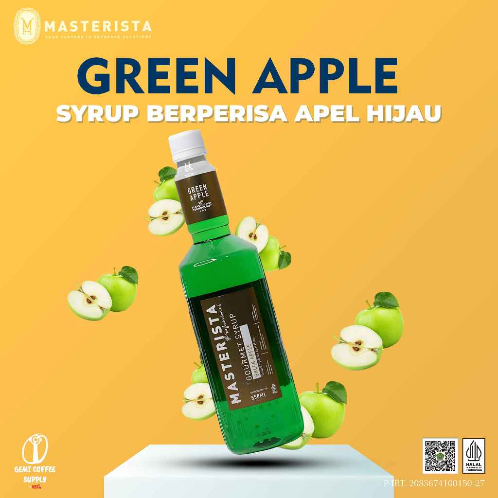 

Masterista Flavour Syrup - Green Apple 850ml