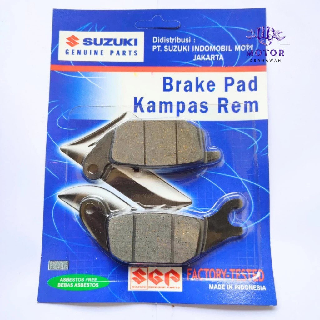 69100-20840-000 ORIGINAL Kampas Rem Belakang 20840 SUZUKI Satria Fu 150 Satria Fu Karbu