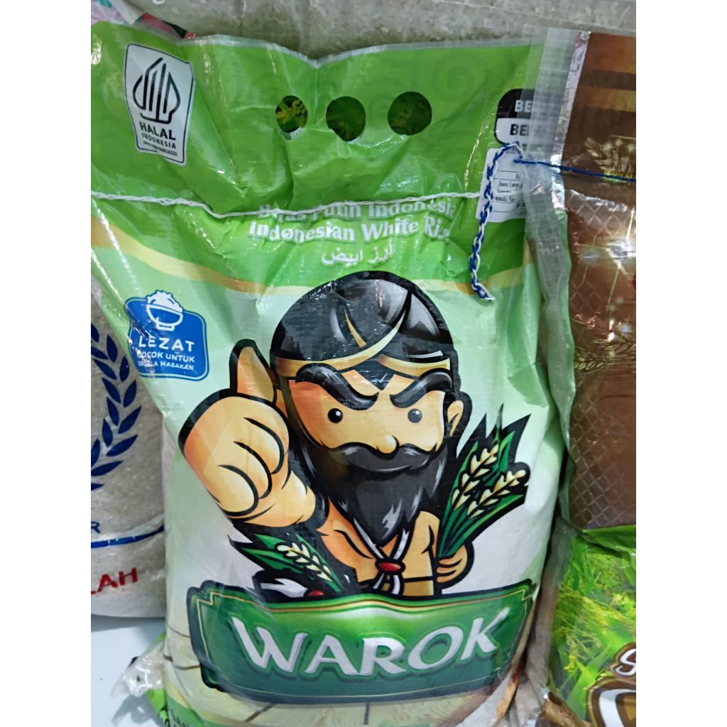 Beras warok 5kg ,beras medium