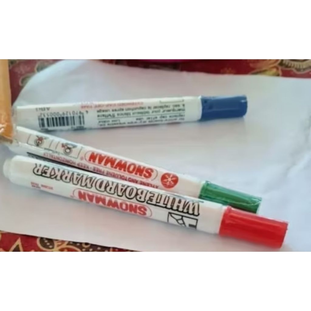 

SPIDOL PAPAN TULIS WARNA WARNI SNOWMAN WHITEBOARD MARKER BIRU HIJAU MERAH HITAM