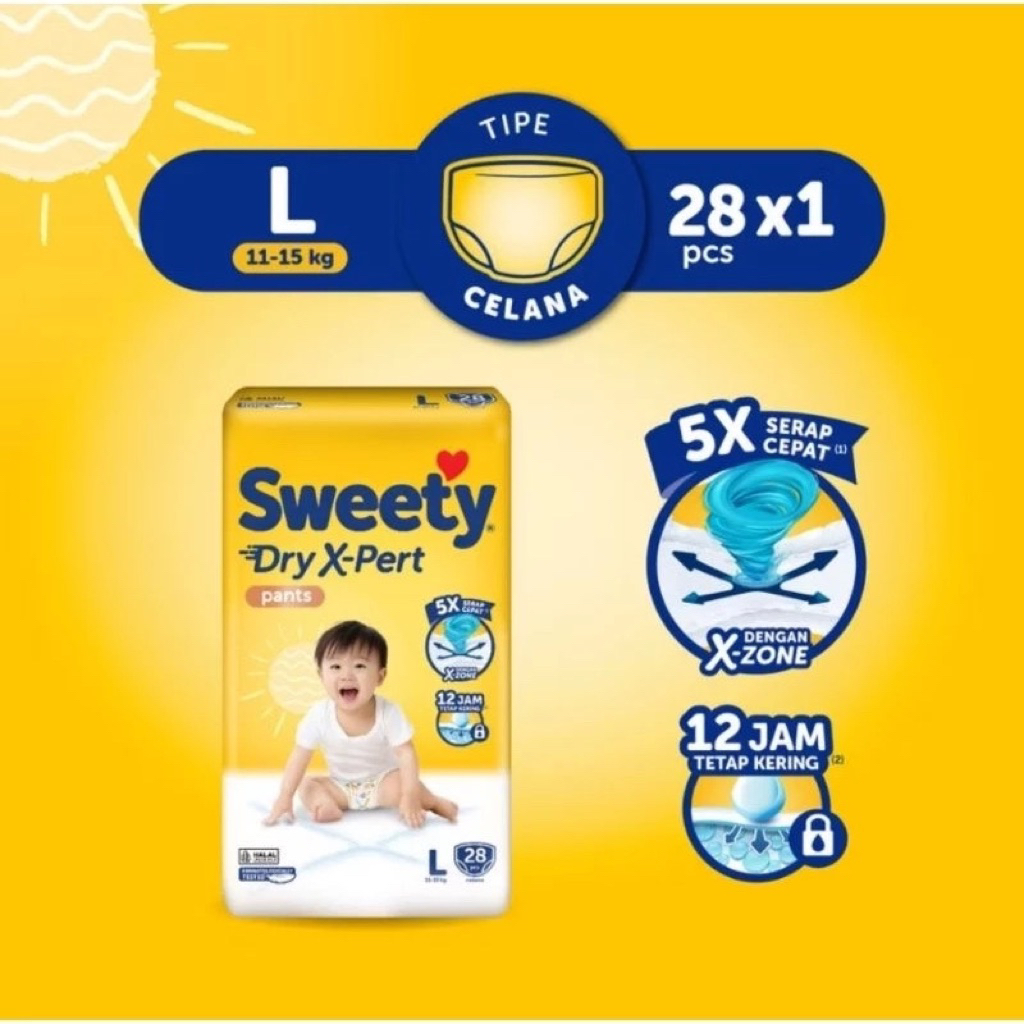 pampers sweety size L