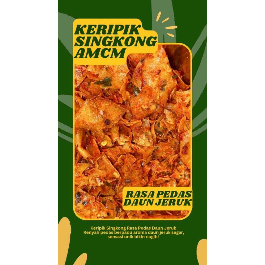 

Kripik Singkong Rasa Pedas Daun Jeruk