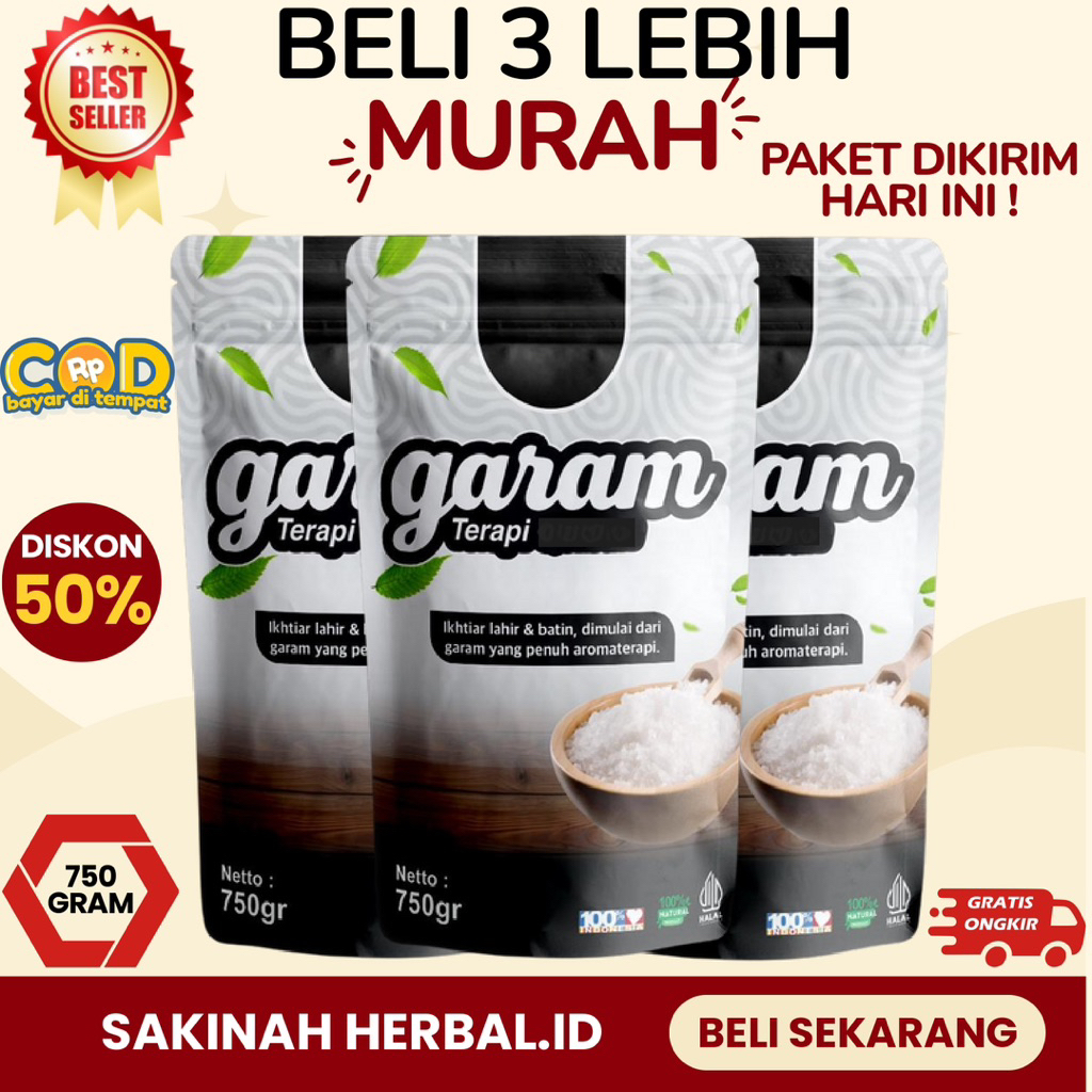 

[Paket 3 Pcs] Garam Herbal Aroma Terapi Lavender Garam Kasar Laut Murni 750gr-Garam Laut Murni-Garam Kasar-Garam Murah-Garam Cina