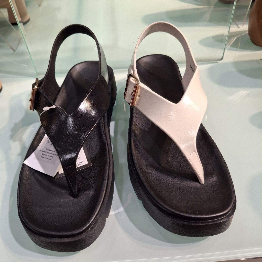 Nevada sepatu sandal wedges 3cm wanita model japit ringan & original size 36-40