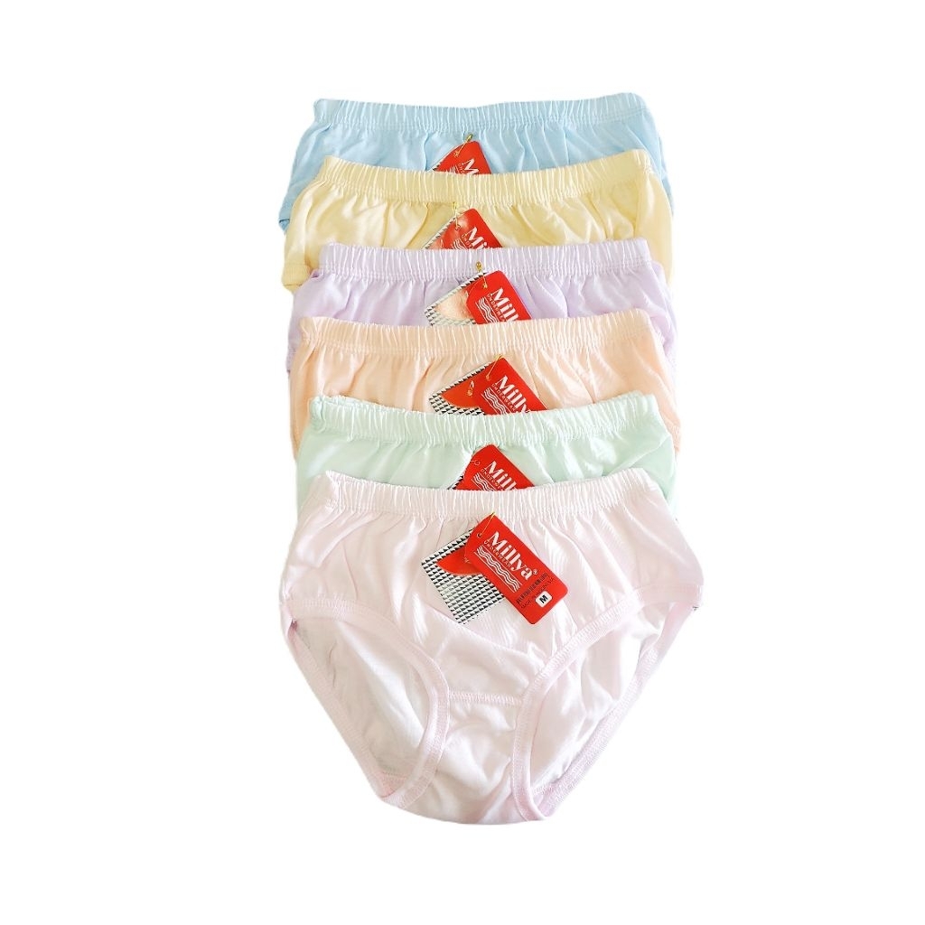 GROSIR LUSINAN 12 PCS (1 LUSIN) CD WANITA JUMBO WARNA MUDA 4L, 5L, 6L