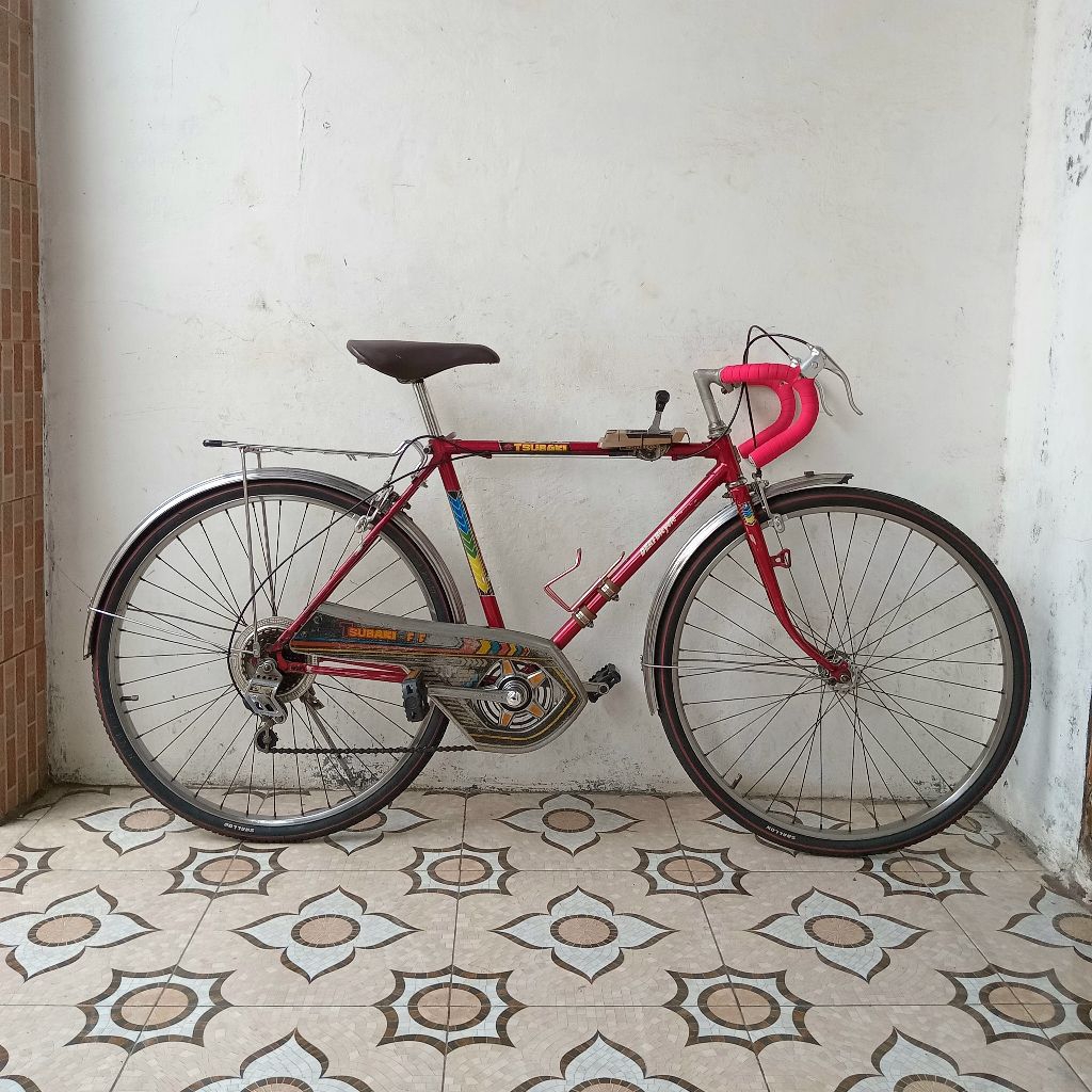 SEPEDA BALAP JADUL DEKI TSUBAKI ROBOT BAN 26 1 3/8 CAT DECAL ORIGINAL Vintage Bike Japan