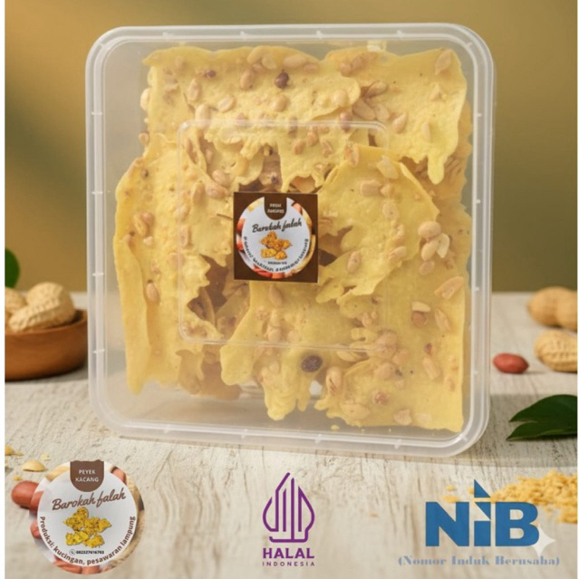 

Peyek/ Peyek Kacang Tanah/ Peyek Nusantara/ Peyek Kemasan 2000ml/ Cemilan/ Krupuk Peyek