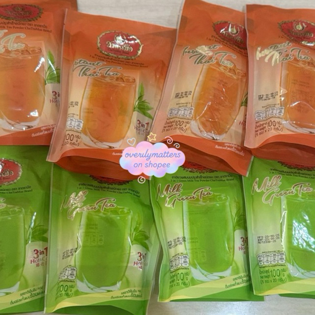 

< NEW STOCK! > CHA TRA MUE Thai Tea // Milk Green Tea Sachet