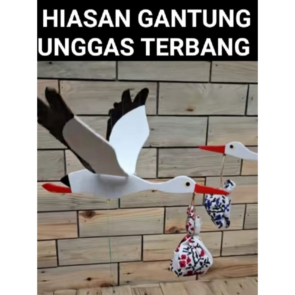 HIASAN GANTUNG BURUNG TERBANG