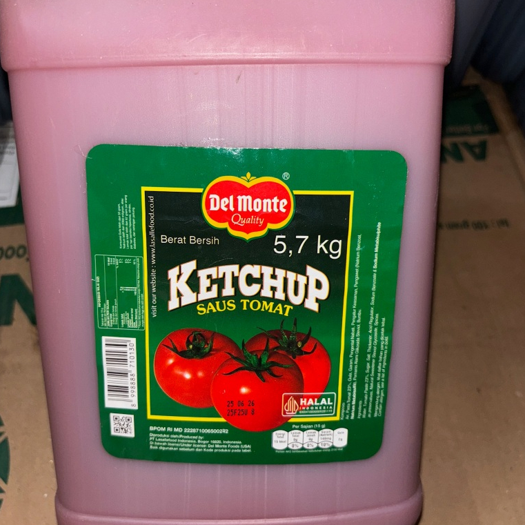 

Saus Tomat Del Monte Ketchup Drigen 5,7Kg (1 Pcs)