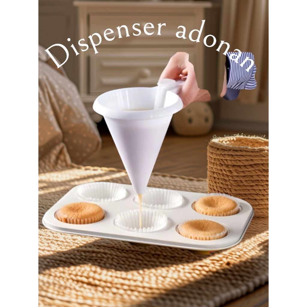dispenser adonan kue/corong adonan praktis