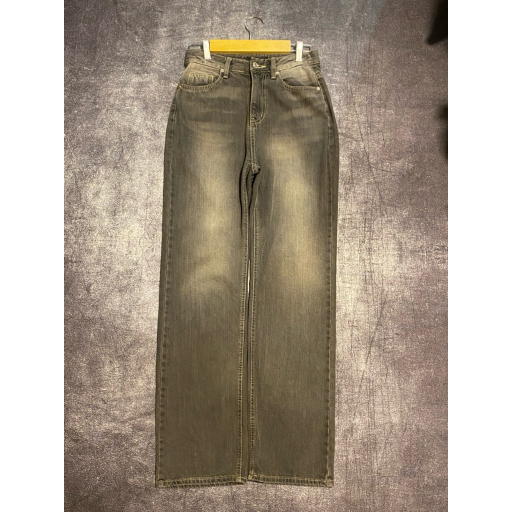 Loose Straight Fit Jeans Fade (Mid Grey)