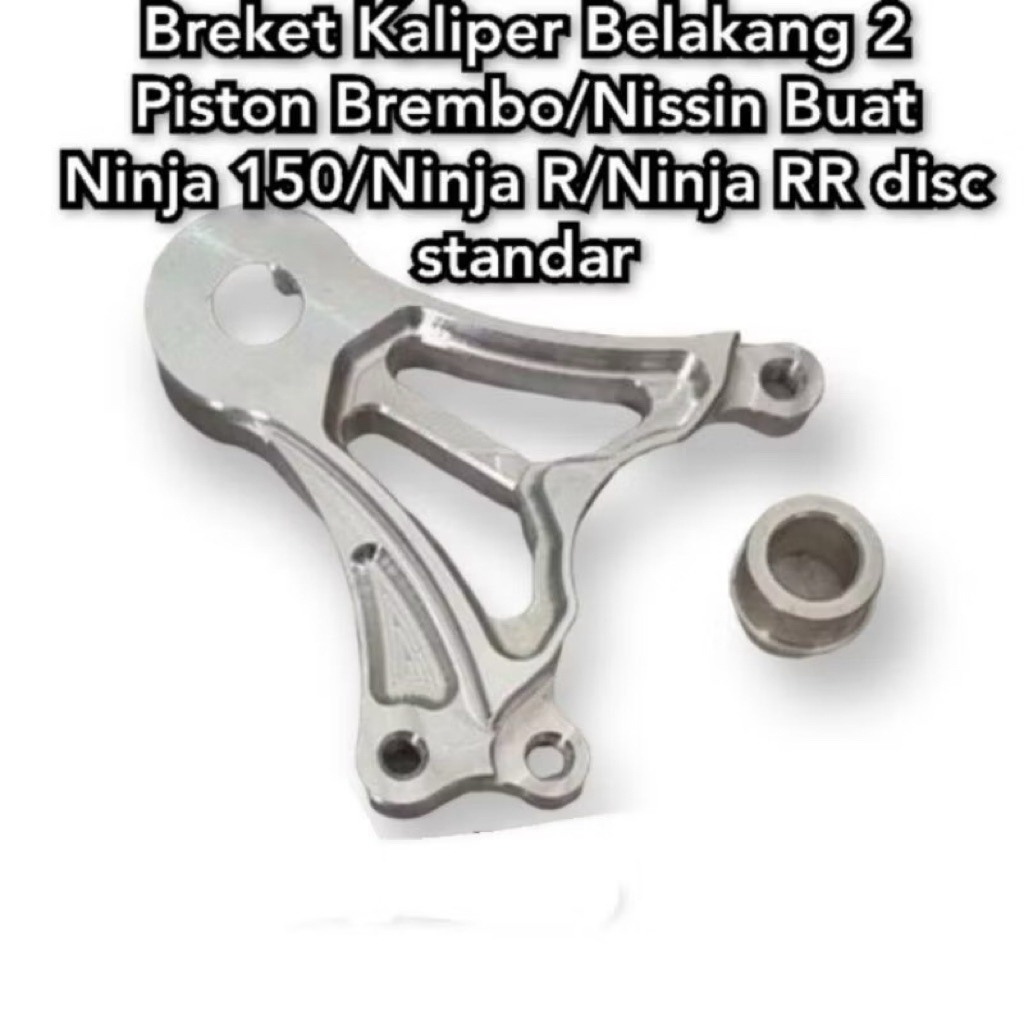 PANGKON BREKET 2PISTON KALIPER BELAKANG NINJA R NINJA RR FULL CNC BISA UNTUK KALIPER 2 PISTON NINJA 
