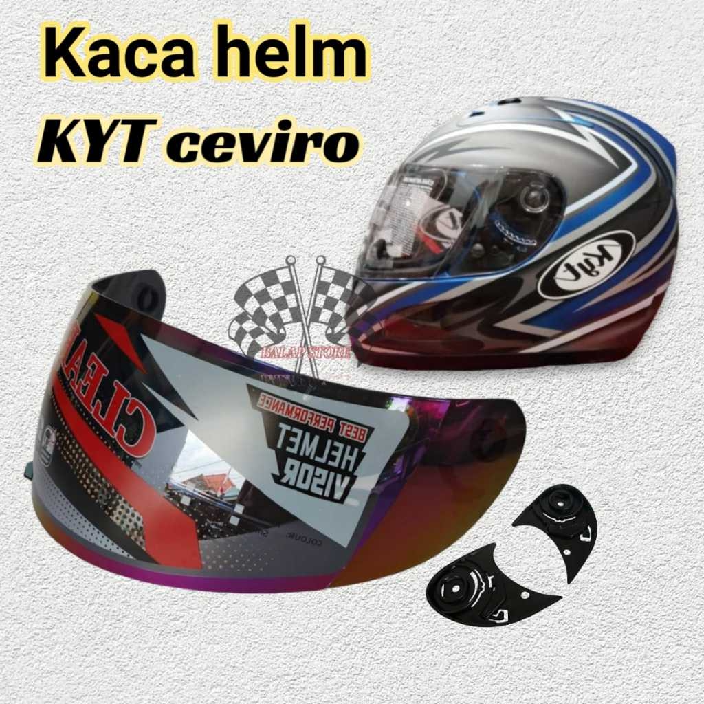 Kaca helm KYT ceviro visor kyt ceviro gratis rachet pnp