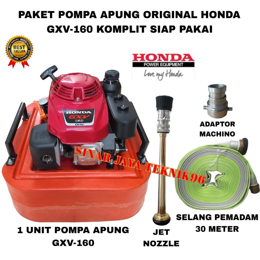 Mesin Pompa Apung Honda GXV160 Pemadam Floating Pump