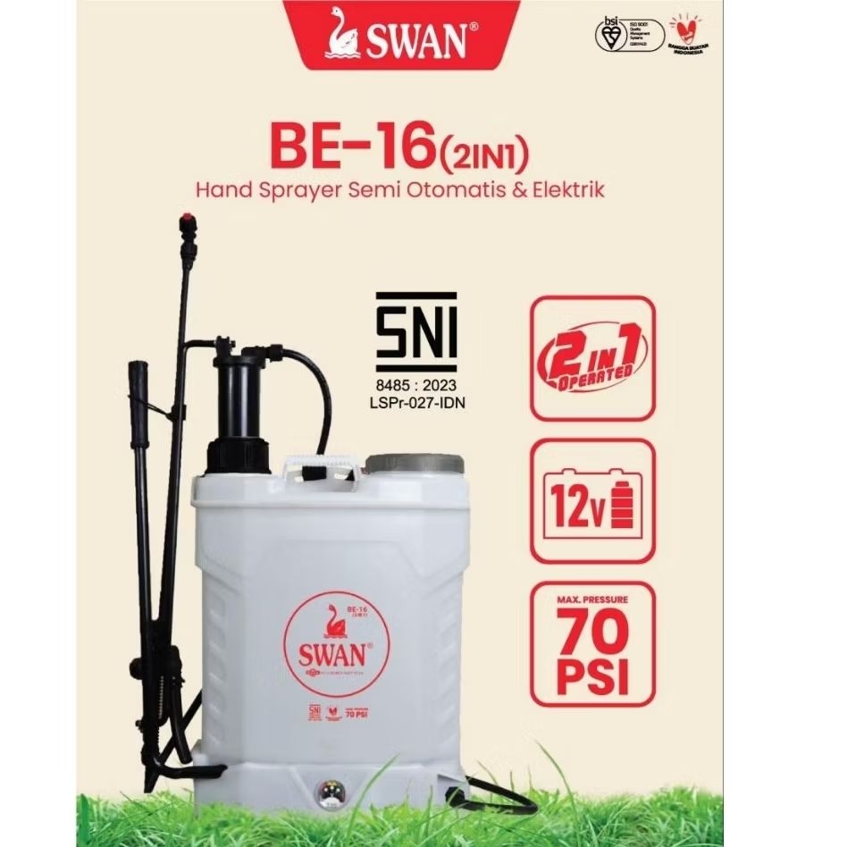 swan be-16 2 in 1 murah/swan sprayer elektrik/swan sprayer manual/swan golden agin nusa/sprayer otom