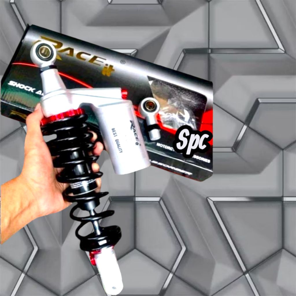 ORIGINAL SHOCKBREAKER RACEIT TABUNG ATAS MODEL GOG YSS SHOCK MATIC BlACK SIlVER MOTOR VARIO MIO BEAT