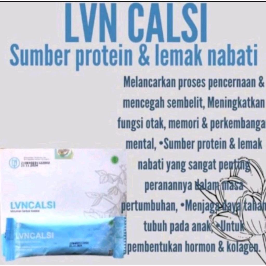 

LVN CALSI Minuman Serbuk Kedelai 1Box isi 10 Sachet